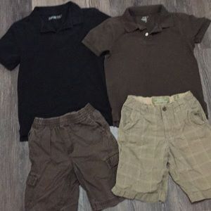 2 Boys Golf Shirts/2 Shorts